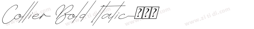 Collier Bold Italic字体转换